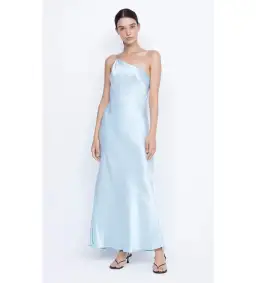 Bec & Bridge Margaux Asym Dress in Dolphin Blue Size 12