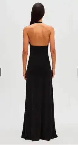 Misha Jennifer Cupro Maxi Dress Black  Size 8 for rent on The Volte - image 4