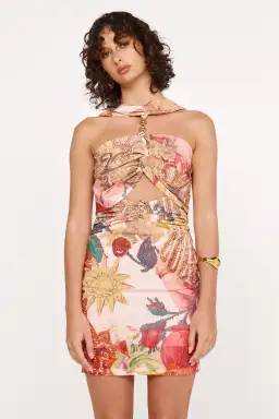 She is OLLÁ Geneva Mini Dress Victor Print Size 10 for rent on The Volte - image 2