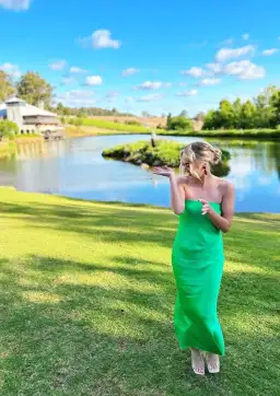 Bec and Bridge Moondance Dress Maxi Emerald Size AU 8 for rent on The Volte - image 2