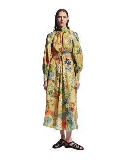 Alemais Cresida Cutout Midi Dress Size AU 12