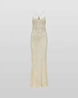 Rat and Boa Olympia Sequin Maxi Dress Gold Size XXS / Size AU 4 for rent on The Volte - image 5