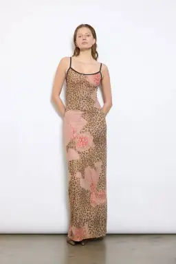 With Harper Lu Mesh Leopard Slip Size 6 for rent on The Volte - image 1