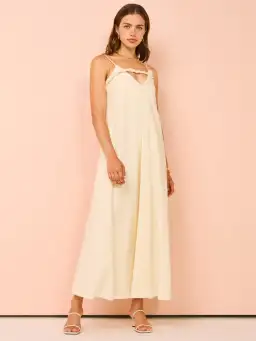 Camilla And Marc Zora Maxi Dress In Cream Size 6