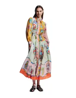 Alemais Players Shirtdress Maxi Dress Multi Size 10 for rent on The Volte - image 1