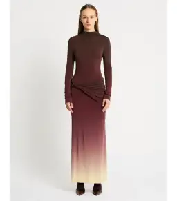 Sass & Bide Life Form Jersey Maxi Dress Ombre Cherry Size S / AU 8 for rent on The Volte - image 1