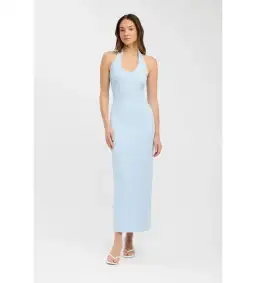  Kookai Hadley Maxi Dress Baby Blue Size AU 10
