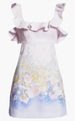 Zimmermann Floral Print Linen Mini Dress Size 3 / AU 14 for rent on The Volte - image 2
