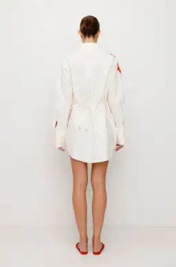 Ela Shirt Dress in White Size AU 8 for rent on The Volte - image 4