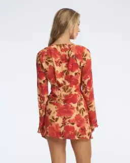 Isabelle Quinn Evelyn Mini Dress in Camellia Floral Print Size AU 8 for rent on The Volte - image 4