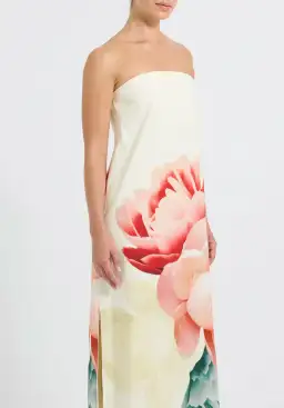 Pasduchas Nostalgia Strapless Maxi Dress Cream Size 8 for rent on The Volte - image 3