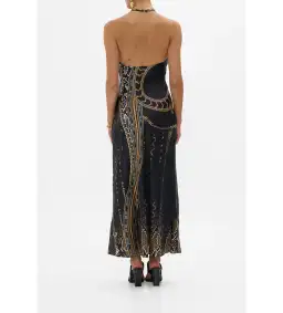 Camilla Chain Detail Slip Dress in Call Me Cleopatra Size  for rent on The Volte - image 2