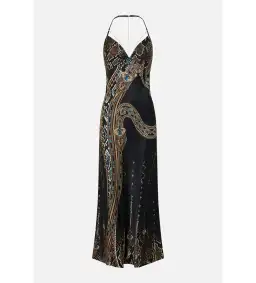 Camilla Chain Detail Slip Dress in Call Me Cleopatra Size  for rent on The Volte - image 4