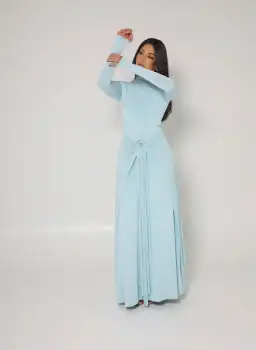 Alaía Muse Yasmin Maxi Dress Blue Size S / AU 8 for rent on The Volte - image 1