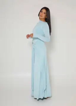 Alaía Muse Yasmin Maxi Dress Blue Size S / AU 8 for rent on The Volte - image 2