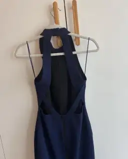 Camilla and Marc Backless Mini Dress Navy Size 10 for rent on The Volte - image 4