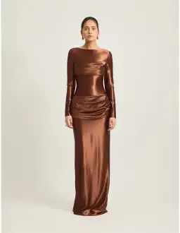 TOJHA Hadleigh Maxi Dress in Sierra Brown Size 10/M for rent on The Volte - image 1