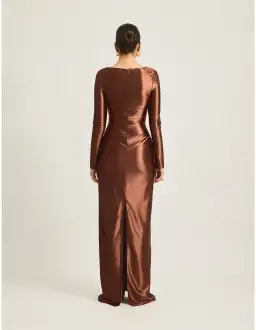 TOJHA Hadleigh Maxi Dress in Sierra Brown Size 10/M for rent on The Volte - image 3