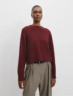 Country Road Organically Grown Cotton Blend Crop Crew Neck Knit Size 16/XL for rent on The Volte - image 1