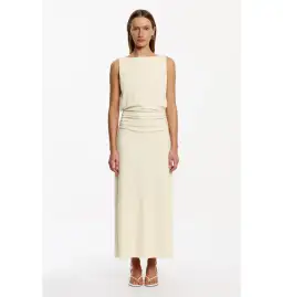 Significant Other Shelby Maxi Dress Beige Size 8 for rent on The Volte - image 1