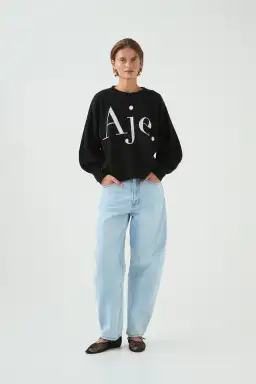 Arden Logo Knit Black Ivory Size AU  for rent on The Volte - image 3