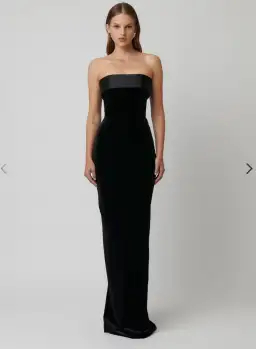Effie Kats Monroe Gown Black Size 10 for rent on The Volte - image 1