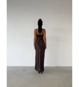 Bec & Bridge Julieta Maxi Dress In Chocolate Brown Size 10 for rent on The Volte - image 2