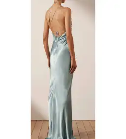 Shona Joy La Lune Lace Back Maxi Dress Powder Blue Size 8 for rent on The Volte - image 3