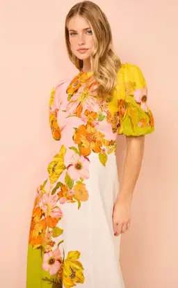 Alemais Silas Floral Midi Dress Multi Size 12 for rent on The Volte - image 2