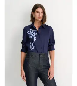 IRIS EMBROIDERED LONG SLEEVE SHIRT for rent on The Volte - image 1