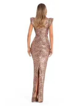 Albina Dyla Solara Sculpt in Sequin Size 12 for rent on The Volte - image 2