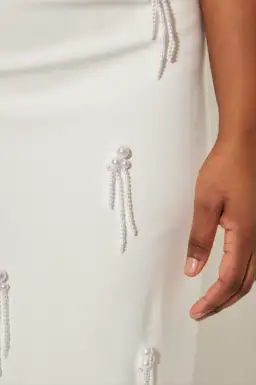 Odd Muse The Ultimate Muse Embellished Midi Dress White Size L / AU 12 for rent on The Volte - image 4