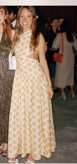 Pasduchas One Shoulder Cut Out Shell Dress Gold Size AU 6  for rent on The Volte - image 2