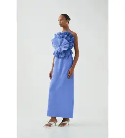 Aje Kira Midi Dress in Ocean Wave Size 8/S for rent on The Volte - image 2