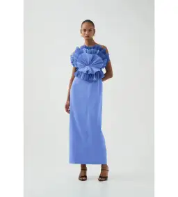 Aje Kira Midi Dress in Ocean Wave Size 8/S for rent on The Volte - image 1