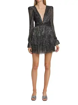 Sabina Musayev Felicie Mini Dress in Black Size 10