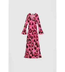 The Wolf Gang Lottie Maxi Dress Chocolate Floral Size S/AU 8 for rent on The Volte - image 4