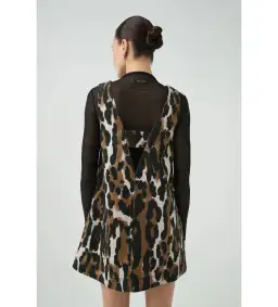 Aje Sienna Mini Dress Animal Print Size 6/XS for rent on The Volte - image 4