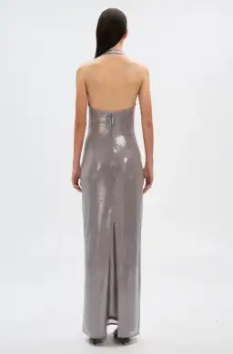 Misha Alusia Sequin Maxi Dress Size 8  for rent on The Volte - image 3