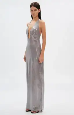 Misha Alusia Sequin Maxi Dress Size 8  for rent on The Volte - image 2
