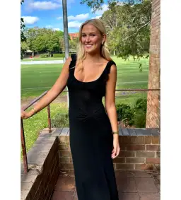 Asta Resort Elise Maxi Dress in Black Size 8 for rent on The Volte - image 3