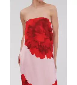 Suboo Emilia Bustier Maxi Dress Pink Floral Size M AU 10 for rent on The Volte - image 4