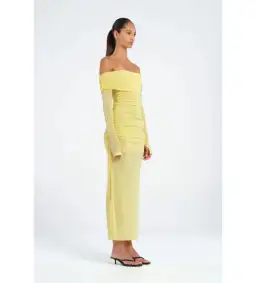 Benni Blaire Midi Dress in Lemon Size AU 10 for rent on The Volte - image 3