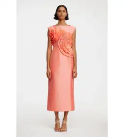 ACLER Glynde Midi Dress Hibiscus Pink Size 12 for rent on The Volte - image 1