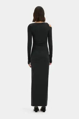 Sir the Label Elm Long Sleeve Midi Dress  in Black Size 8 for rent on The Volte - image 2