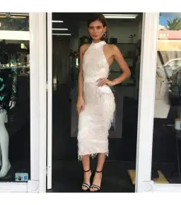 Zhivago Slow Motion Dress White Size 8 for rent on The Volte - image 4