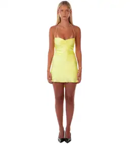 I Am Delilah  Citrus Jade Mini Dress in Yellow Size S/ AU 8 for rent on The Volte - image 1