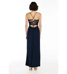 Manning Cartell Navy Time To Shine Slip Maxi Dress in Blue Size AU 6 for rent on The Volte - image 2