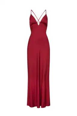 Manning Cartell Time to Shine Slip Maxi Dress Cranberry Red Size AU 4 for rent on The Volte - image 3