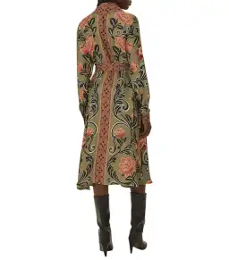 Farm Rio Arabesque Midi Dress Floral Green Size 18/L for rent on The Volte - image 2